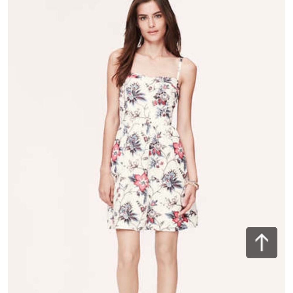 Loft Floral Bustier Dress